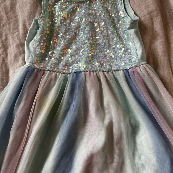 Cat & Jack Glittery Sequin Dresses - Peach and Multicolor - Picture 2 of 10